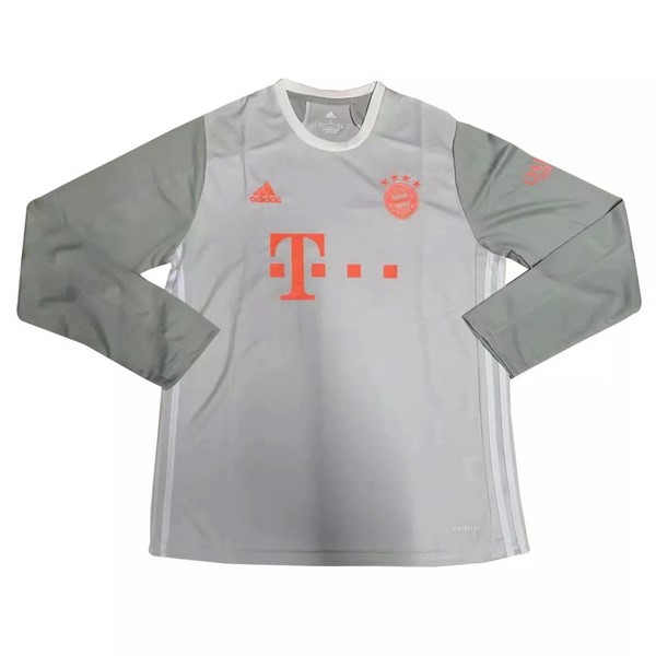 Camiseta Bayern Munich Segunda Equipo ML 2020-21 Blanco